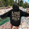 Women's Harajuku Oversized Hooded Sweatshirt with Back Print and Kangaroo Pocket