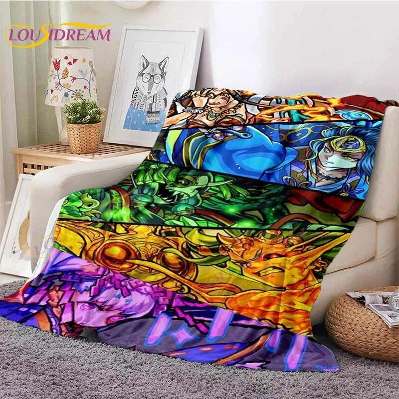 LoveUnholyc Decke RPG Decke Princess Connect Decke Spiel Anime Flanelldecke für Bett Sofa Reisen Weihnachtsdecke