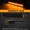 Gempro LED Front Bumper Side Marker Lights for Ford Fusion 2010-2012 Parking Signal Lamps Ford Fusion Accessories, Amber Light Smoked Len, 2PCS