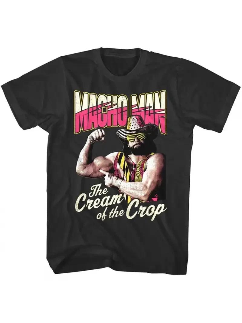 

Macho Man “Cream of the Crop” T-Shirt – Retro Wrestling Graphic Tee S