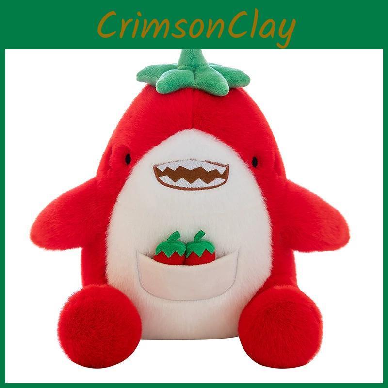 Creative Chili Shark Plush Toy Soft Stuffed Animal Pillow For Kids Adorable Home Decor