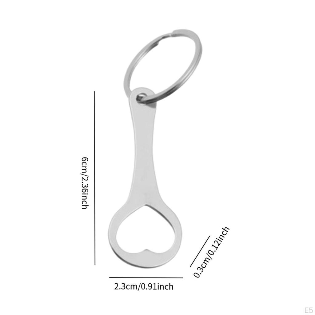 Keychain Trolley Tokens Pendant ,Keychain Bottle Opener Tool ,Pocket ,Keyring for Shopping