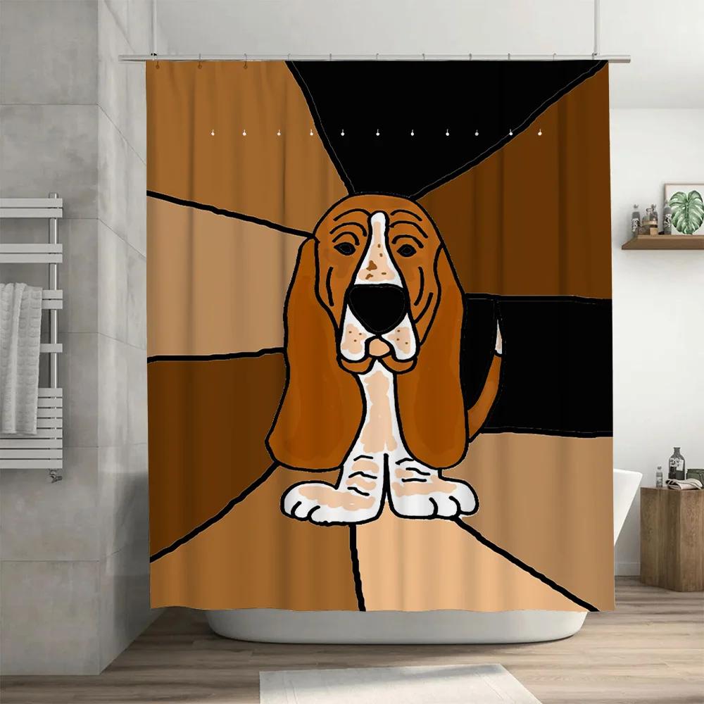 Vibrant Pet Portrait Shower Curtain Unique Home Decor for Bathroom