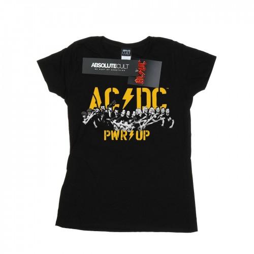 AC/DC Camiseta de algodón PWR UP Portrait Motion para mujer/señoras