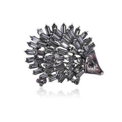 Rhinestone Hedgehog Brooch Creative Animal Brooch Brooch Simple Versatile Clothing Accessory Pin