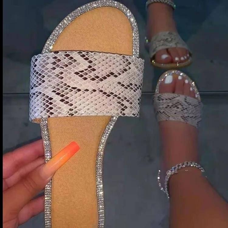 Дизайнерская обувь Летние сабо Женские тапочки Большие размеры Шлепанцы Пляжные роскошные — фото 12