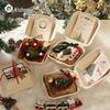 Ornements Peluches Arbre de Noël faits à la main et Décorations Clochettes Nouvel An pour Suspendre dans la Voiture