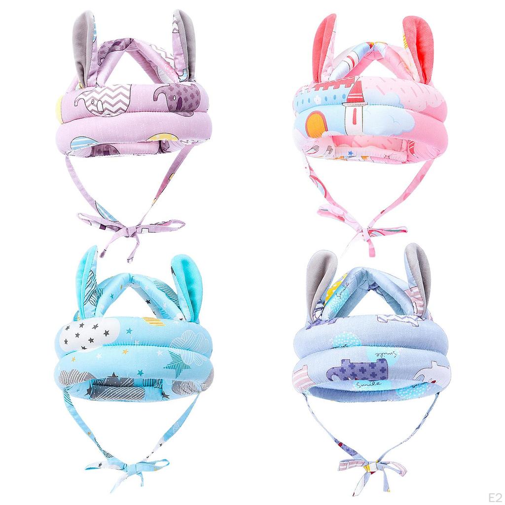 Adjustable 40-45cm Breathable Cotton Infant Safety ive Helmet Hat Head for Walking Running