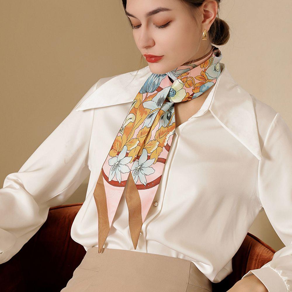 

Handle Bag Ribbons Long Ribbon Scarf Korean Style Neckerchief Women Scarf Pastoral Style Hair Band