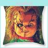 Chucky Good Guy Puppe Horrorfilm Design Kissen Kissenbezug in leuchtenden Farben