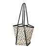 [highloop] High Roof Shopper Bag (ML) Fabric Shopper Bag, Patterned Bag, Large Capacity, Travel Bag, Lightweight Shoulder Bag, Waterproof, Interior