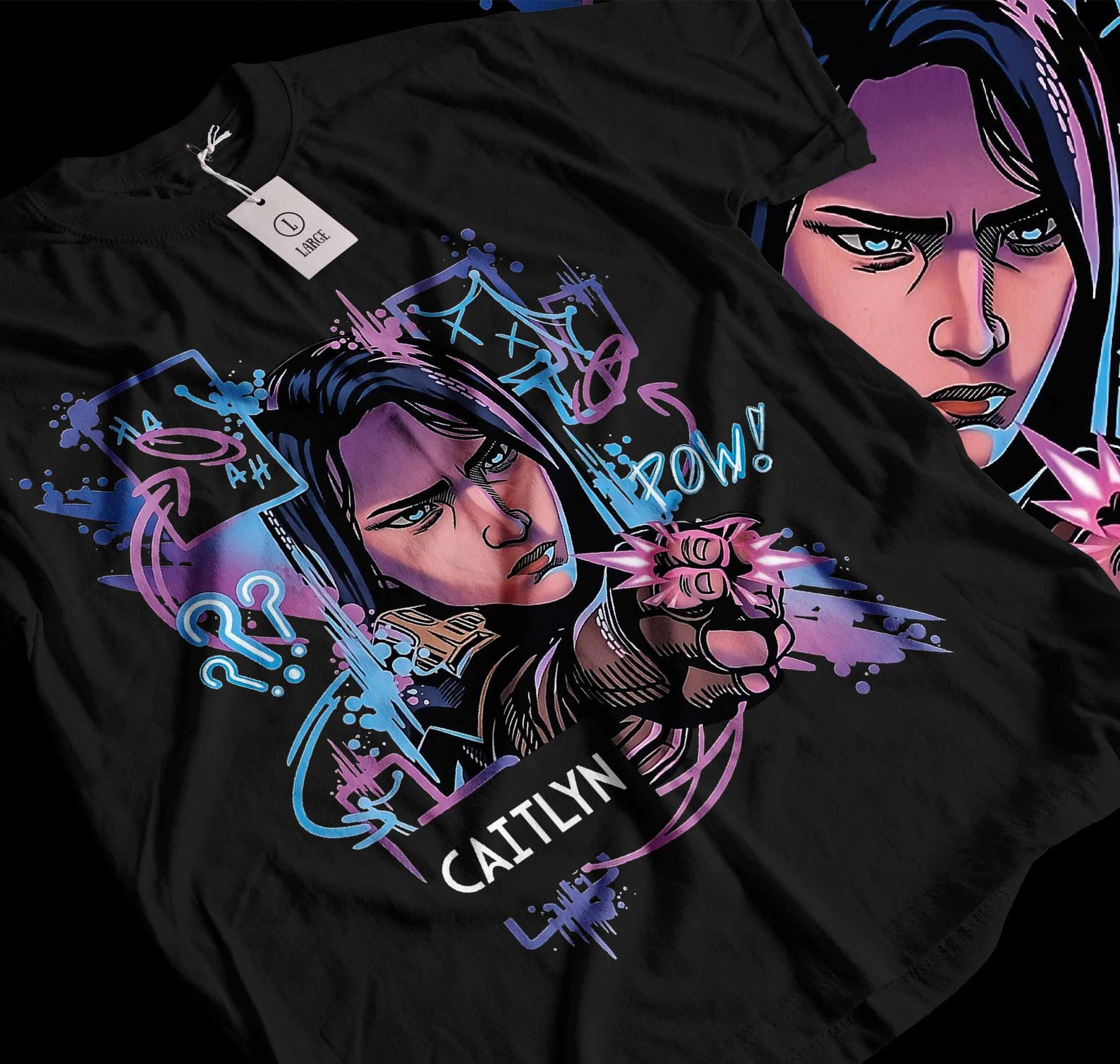 Футболка Jinx Arcane, Игровая футболка, Одежда для игровой легенды, Футболка по видеоиграм, Футболка для MOBA-игр, Футболка LOL, Футболка для геймера, Футболка для любителя игр 3XL