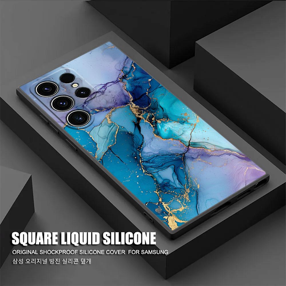 Watercolor Abstract Marble Pattern S26Ultra Case For Samsung Galaxy S26 S25 S24 S23 S20 S21 FE S22 Ultra Plus Cases Phone Cover