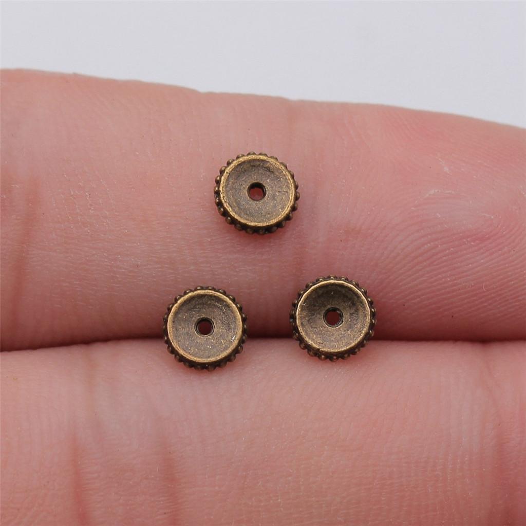 

Аксессуары Детали Маленькие бусины-разделители в форме тора Минималистичные компоненты для ювелирных изделий ZA047 A57-100pcs-6x6mm