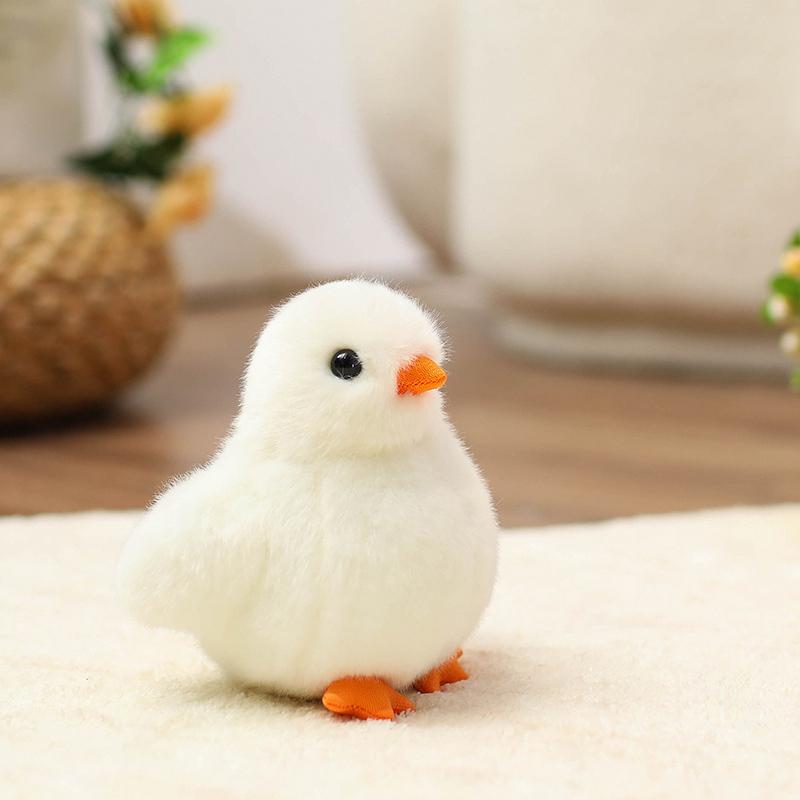 Schattige Boerderijdier Pluche Pop Gele Kuiken Witte Gans Zacht Simulatiespeelgoed Kalmerend Verjaardagscadeau 14cm