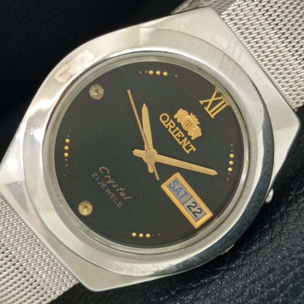 

ВИНТАЖНЫЕ ORIENT CRYSTAL АВТОМАТИЧЕСКИЕ 46941 ЯПОНИЯ МУЖСКИЕ ЧАСЫ С ОРИГИНАЛЬНЫМ ЦИФЕРБЛАТОМ a704940-1