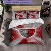 Biancheria da letto a tema VfB Stuttgart Set 3 Pezzi Copripiumino Biancheria da letto Decorativa per Camera Adolescenti Decorazione Casa