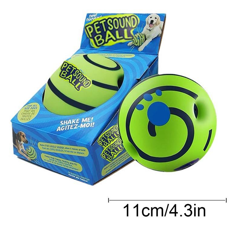Hundespielzeug Wobble Wag Giggle Glow Ball Interaktives Aufmerksamkeitsspielzeug für Hunde Lustige Kichergeräusche Ball beim Rollen oder Schütteln Für Haustierhund Spaß