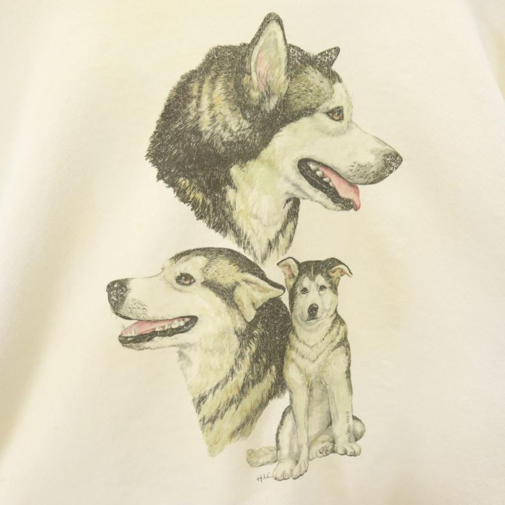 FRUIT OF THE LOOM 90s Old Long Sleeve Trainer Brushed Back of Sweatshirt Men's Used