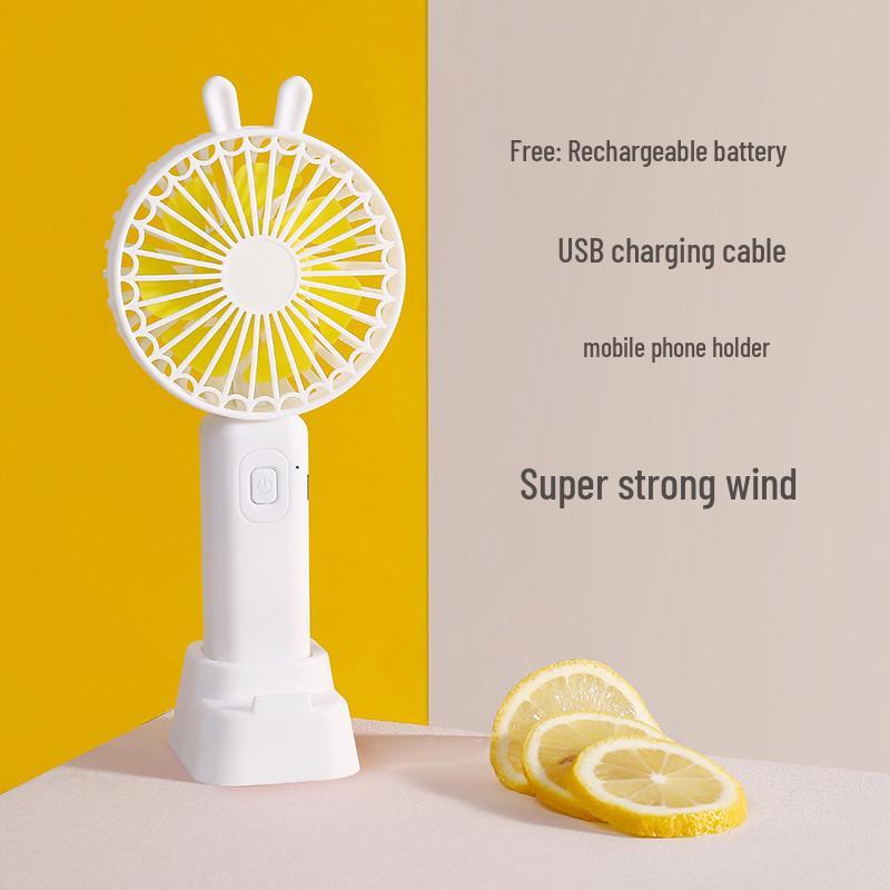 

USB Rechargeable Portable Mini Fan - Cute, Silent Handheld Fan for Kids & Students ZQ