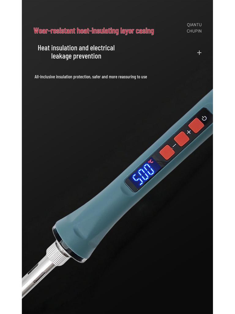 120W Digital Display Soldering Iron, Portable Welding Pen for Household Repair