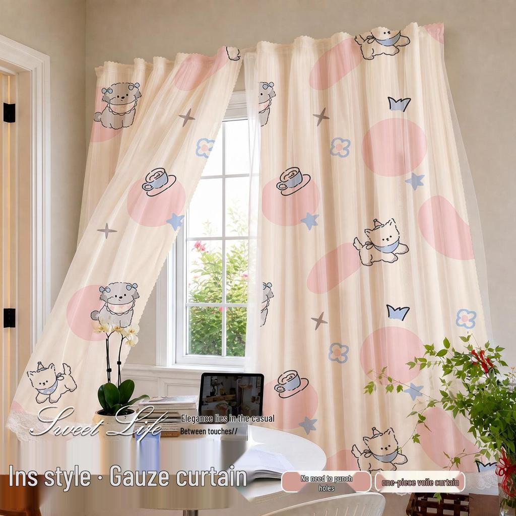 Tende oscuranti con velcro e installazione gratuita - Voile da porta antivento e senza foratura