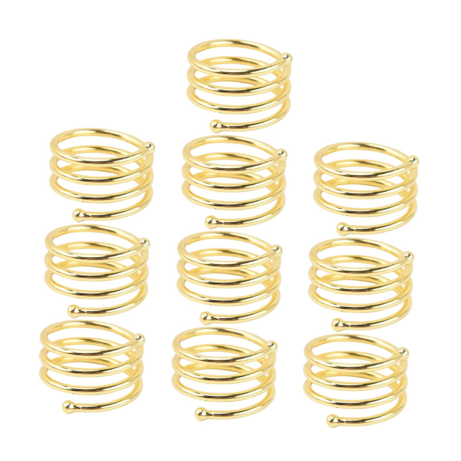 10x Napkin Rings Dinner Table Decor Napkin Holder Rings Decorative for Anniversary