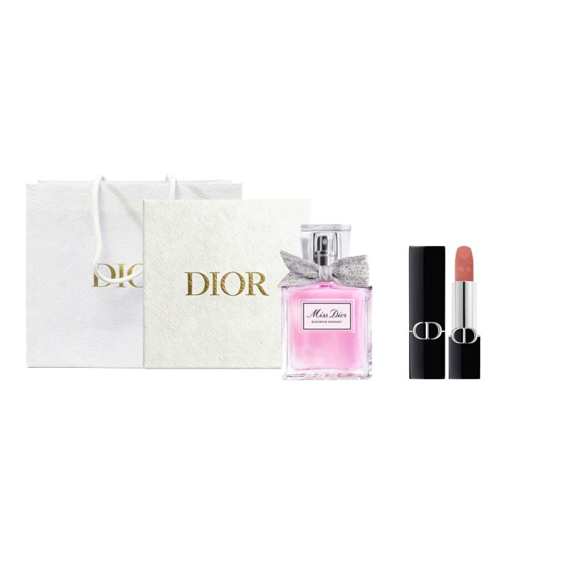 Dior Miss Dior Blooming Bouquet Eau De Toilette+Lipstick Sample Set Box
