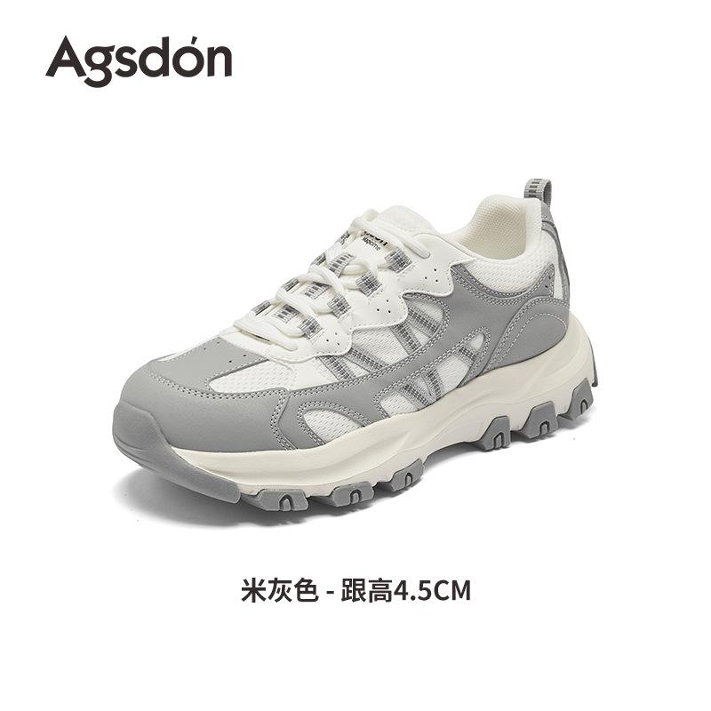 Augustine Dad Shoes Women's 2025 New Autumn Lightweight Platform Sports Shoes Soft-soled Outdoor Hiking Casual Shoes