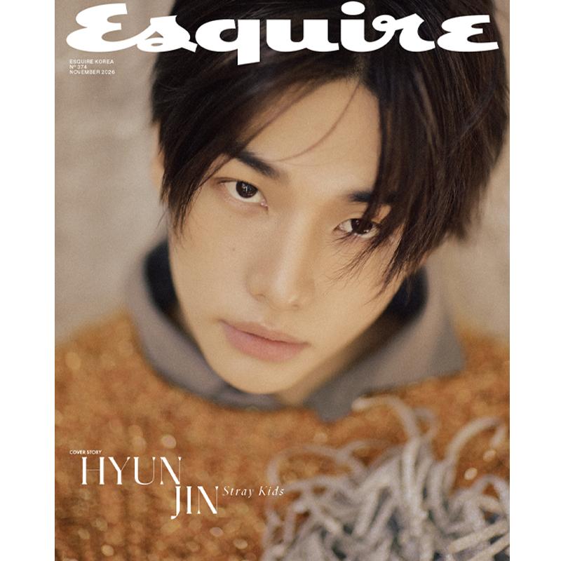 [ПРЕДЗАКАЗ] Esquire Корея Ноябрь 2026 (Stray Kids Хёнджин Обложка A / B / C) A VER brown