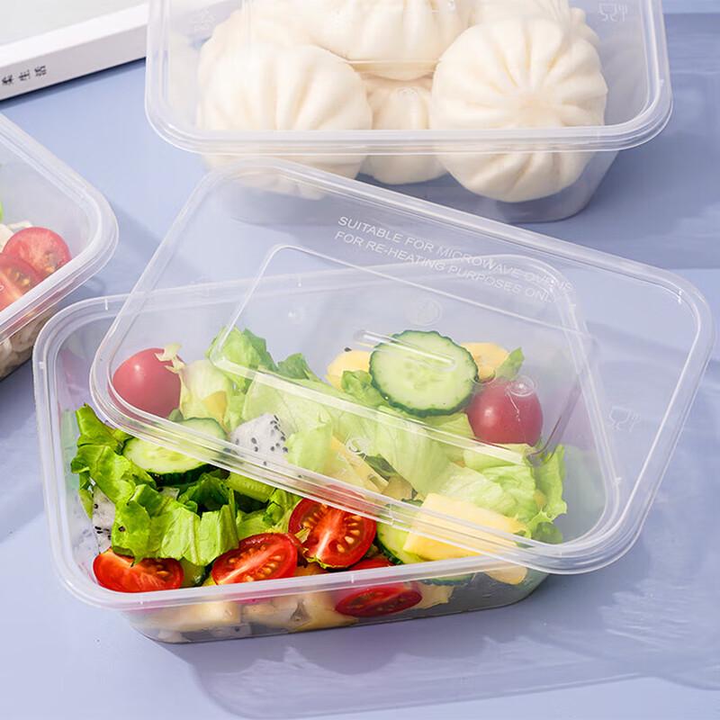 Disposable Rectangular Food Containers with Lids