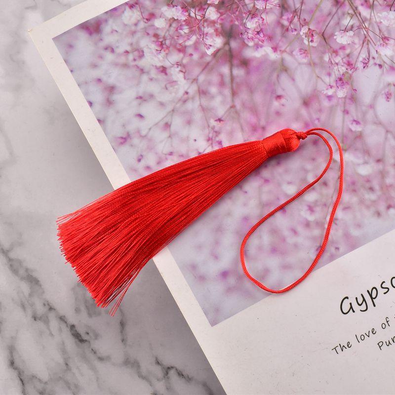 10CM Ice Silk Tassel Tassels Ancient Style Sachet Fan Pendant Bookmark Pendant Ear Diy Handmade Material Fringe Trim