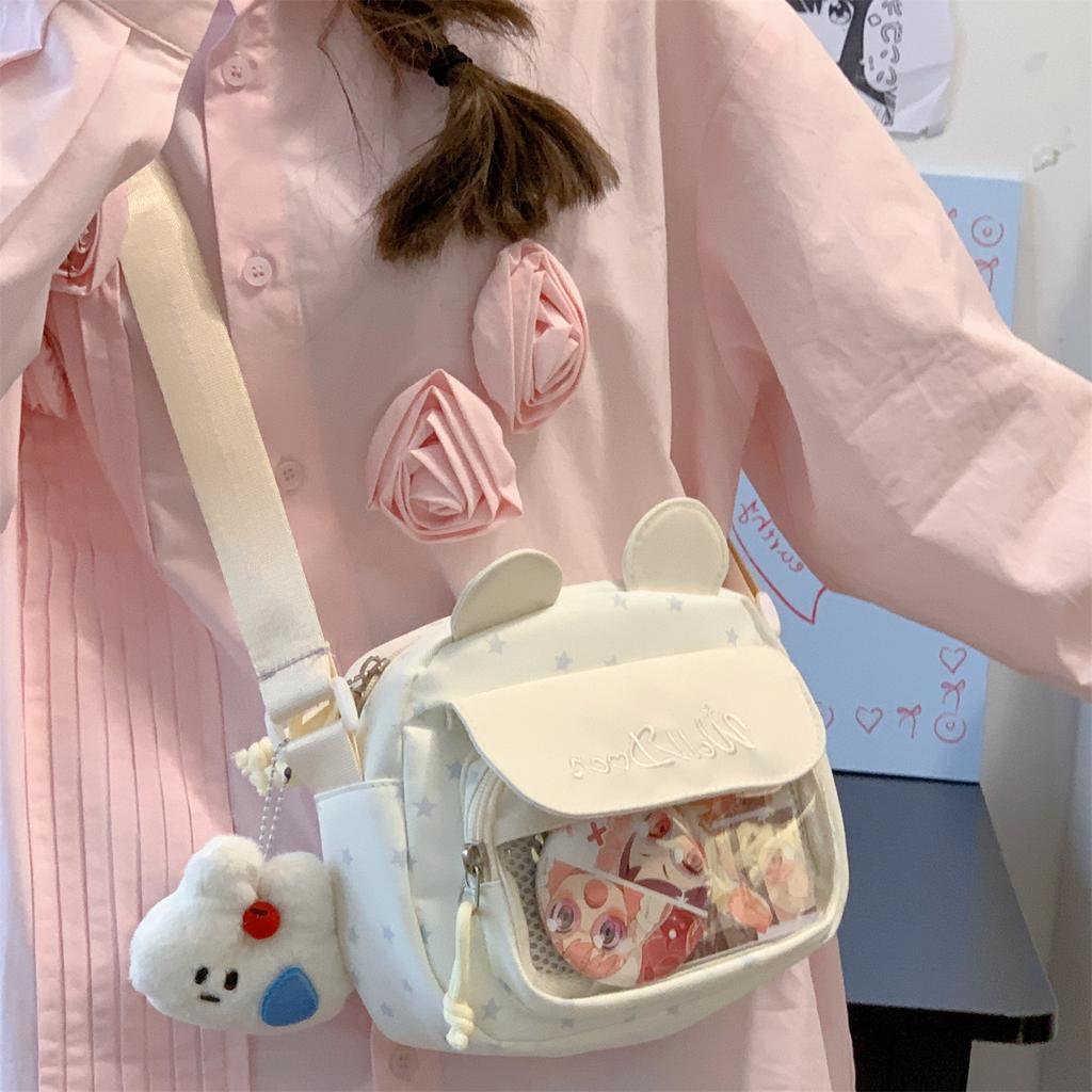 Cute small bag women's summer leisure trip two-dimensional pain bag versatile student shoulder bag mobile phone bag messenger bag