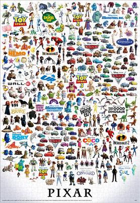 Tenyo 2000 Parça Yapboz Karakter Büyük Koleksiyon Tutkal ve Spatula ile Birlikte Servis kartı dahil [Japonya'da Yapılmıştır] Disney/Pixar (73x102cm)