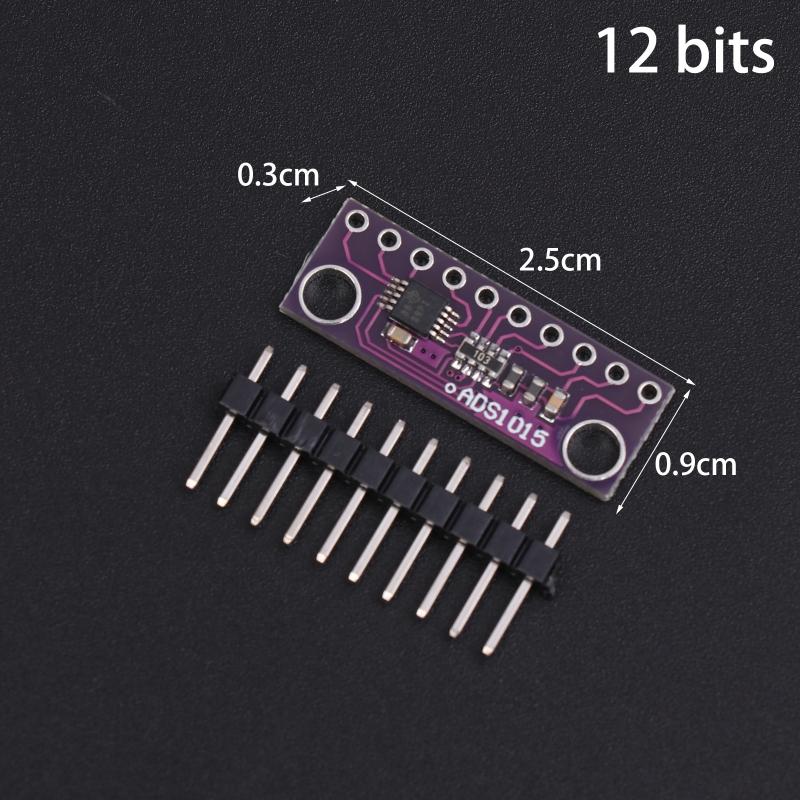 Ads1115 Ads1015 12/16 Bit I2C Modul Präzision 4-Kanal Entwicklungsplatine Mit Pro Gain Verstärker Für Arduino