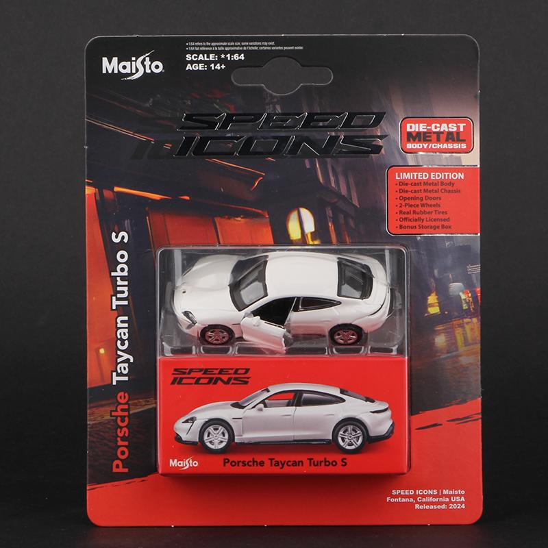 Maisto 1:64 Porsche 911 Taycan Lamborghini Sian Performance Ferrari SF90 Monza SP1 Car Model Alloy Miniature Diecast Toy