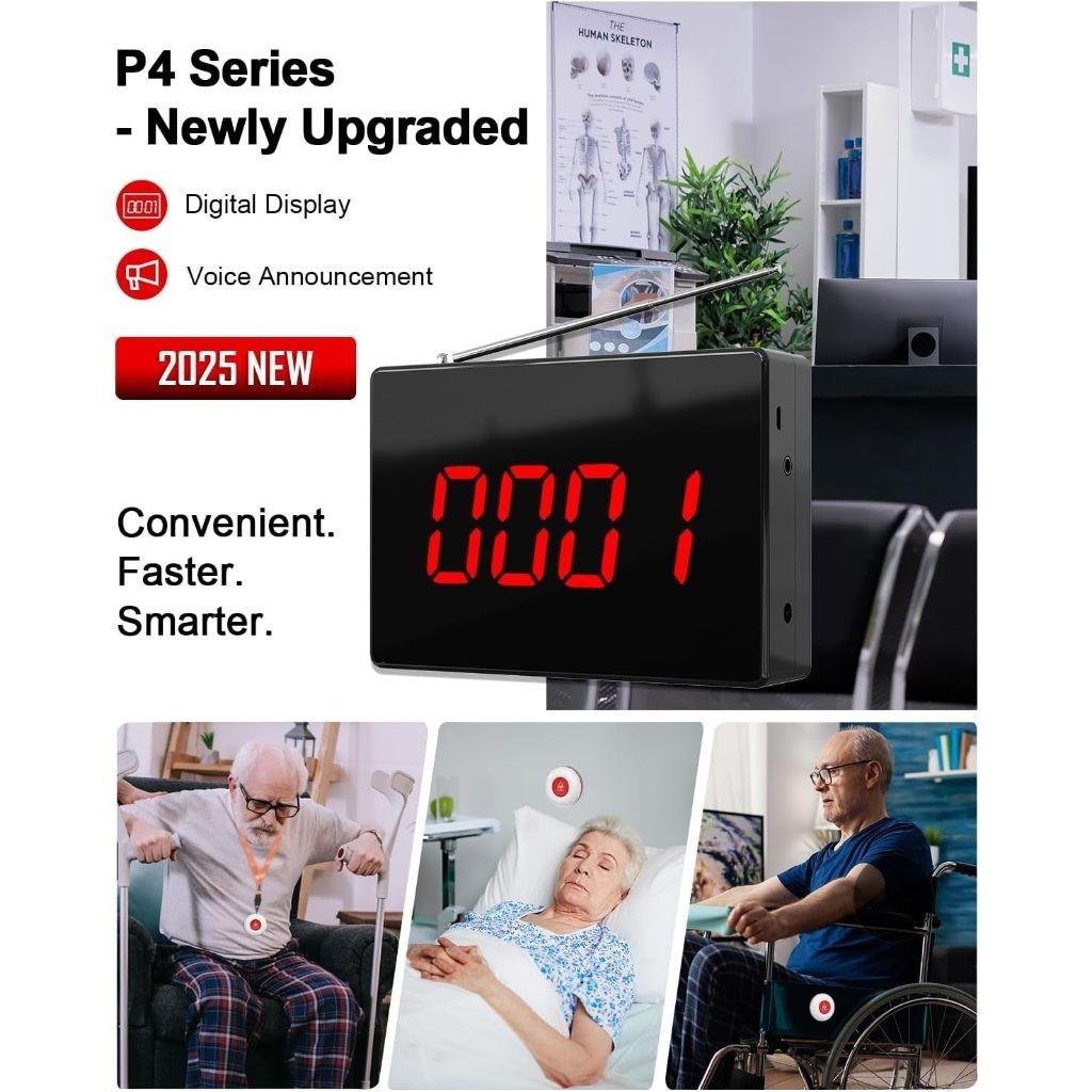 Appel Sonore Service Client Restaurant/Hôpital/Gestion Personnes Âgées Dispositif d'Appel Pager Système d'Appel Sans Fil