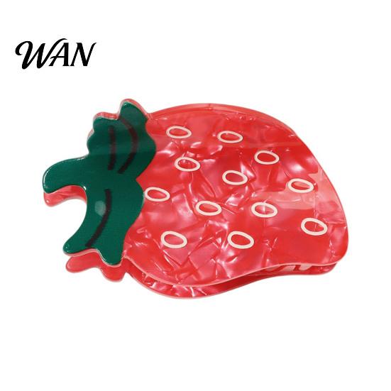 Fruit Design Hair Accessory Claw Back Head Shower Clip Medium Multi-color Size Shark Non-slip Versatile