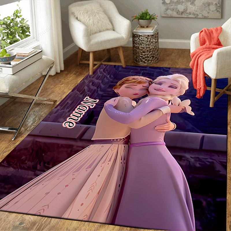 Custom 1Pc Elsa'S Winter Fantasy Rug Office Carpet Indoor Outdoor Entrance Doormat Nonslip Soft And Comfortable Living Room D91665