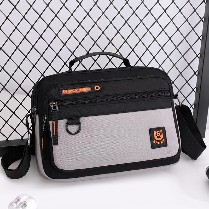 Multi-Pocket Oxford Messenger Bag for Men – Roomy Crossbody Shoulder Pack for Office Travel & Everyday Carry