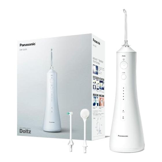 Panasonic Оральный ирригатор Струйный очиститель Doltz Ультразвуковой Водонепроницаемый Беспроводной Белый EW-DJ55-W