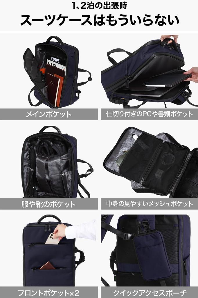 Evoon Rucksack 35L Großer Reise Rucksack mit Erweitertem USB-Bildschirm Multi-Business 5.0, Herren, Kapazität, Funktion, Wasserabweisendes Design, Anschluss,