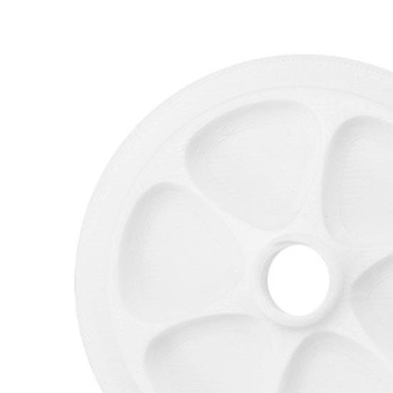 Mason Jar Paint Palette with Lid Portable Artist Color Mixing Tray for Watercolors Acrylics Plastic White Paint Tray