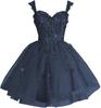 Suspender Formal Banquet Evening Dress New Row Flower Engagement Dinner Formal Banquet Evening Dress Dress Women