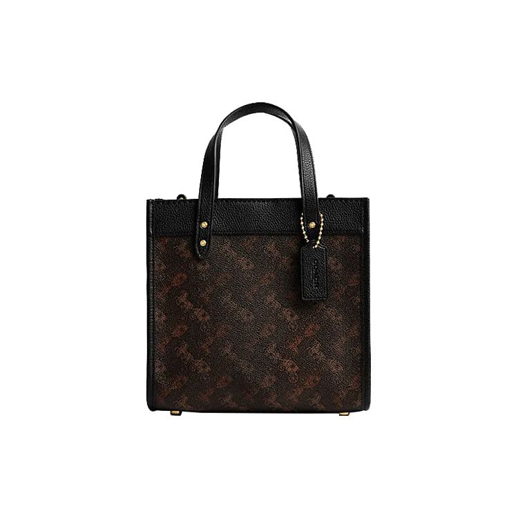 

Coach Field 22 Carriage Pattern Print Tote Bag Women Tote Bags Truffle Black CM710-B4SI1 Basic Set (Bag+Dust Bag)