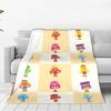 Noodle & Pals Micro Super Simple Flannel Blankets Nursery Rhymes Songs Funny Throw Blanket Home 200x150cm Rug Piece Ultra-Soft