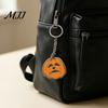 Halloween Party Favors Creepy Pumpkin Acrylic Keychain, Double-sided Head Key Ring Double Sided Holder for Backpacks, Decorative Car Chain Holiday