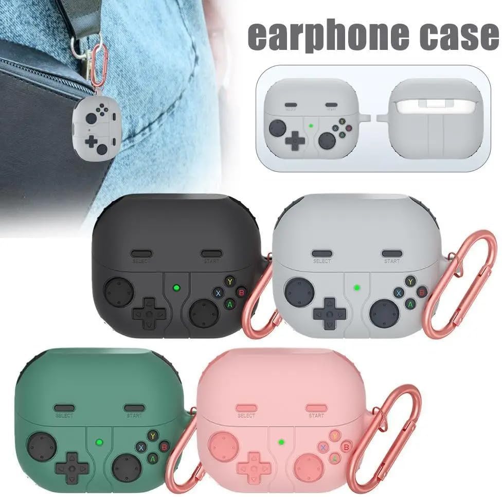 Game Silicone Case for Samsung Galaxy Buds 3 FE/ Buds 3 Pro / Buds 3 Full Protective Skin Case for Samsung Galaxy Buds 3 Series