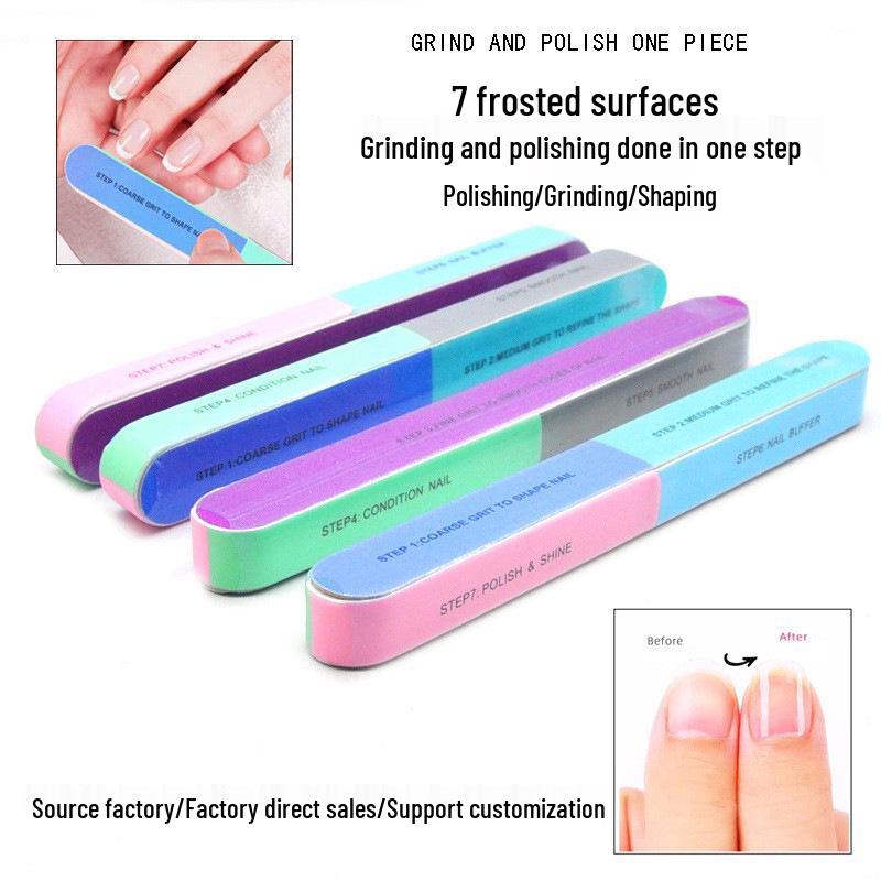 Siedmiostronne narzędzie do kształtowania i polerowania paznokci