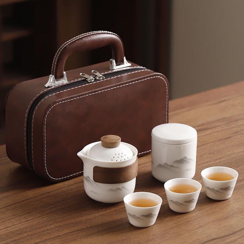 Shangqi Ceramic Portable Kung Fu Travel Tea Set